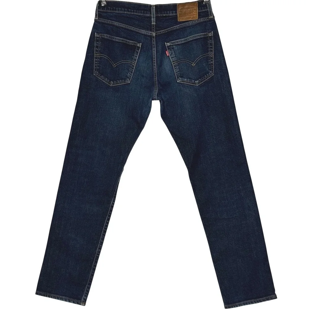 Levis Premium 502 Taper Fit Jeans Dark Indigo Wash Men's 31x34 29507-0062